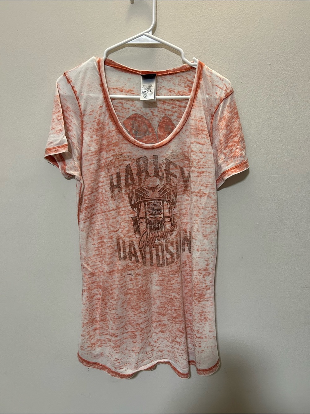 Harley Davidson Bourbon Street New Orleans Jester Burnout Tee XL 0403